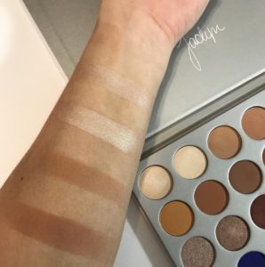 Swatches makeup eyeshadow