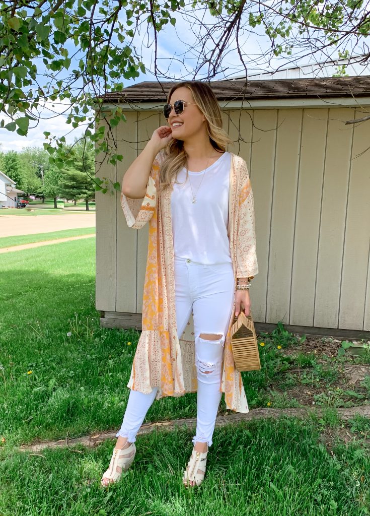 How To Style a Kimono 5 Ways - Kelsie Kristine